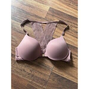 Victorias Secret Incredible Perfect Shape Bra 34B Padded Underwire Pink